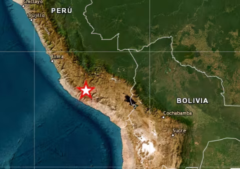 Se registra terremoto de magnitud 7,2 en Perú este 20 de agosto