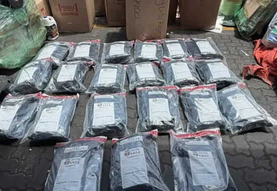 Ocupan 41 paquetes de marihuana en carga procedente de EE. UU.
