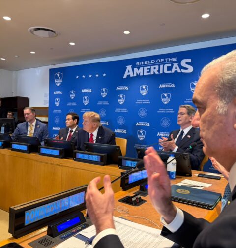 Abinader participa junto a otros mandatarios de la región en encuentro de la iniciativa Escudo de las Américas encabezado por el presidente de EE. UU., Donald Trump
