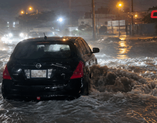 Lluvias provocan inundaciones momentáneas en localidades del Cibao