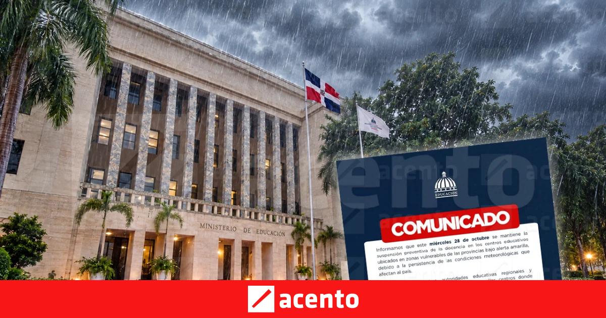 Minerd mantiene sin clases a escuelas en zonas de riesgo
