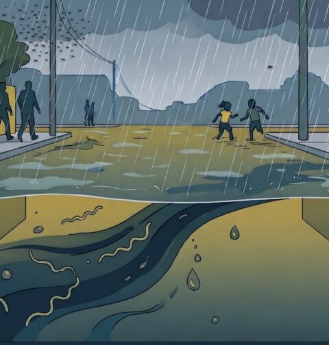 Salud Pública alerta: no pisar agua de inundaciones
